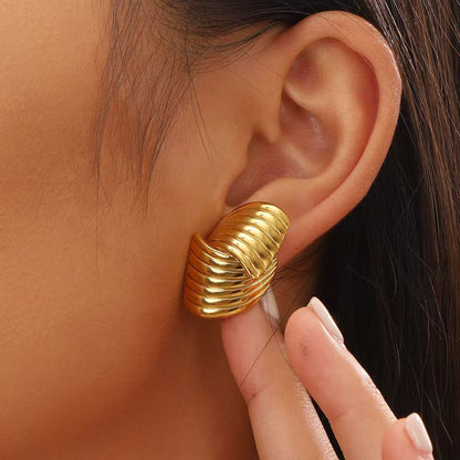 Golden Ripple Earrings