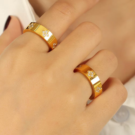 Golden Blossom Ring