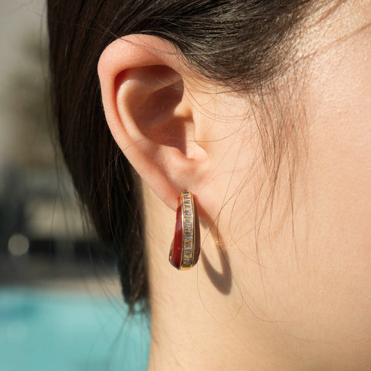 Scarlet Gleam Earrings