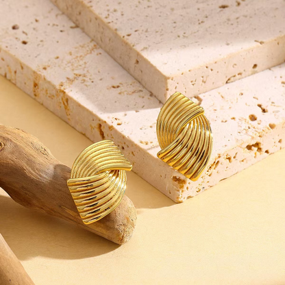 Golden Ripple Earrings