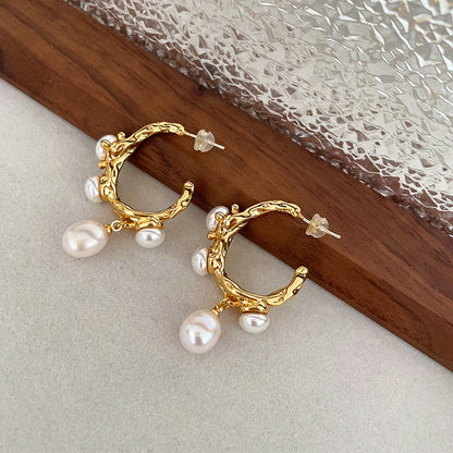 Ocean Crest Pearl Earrings