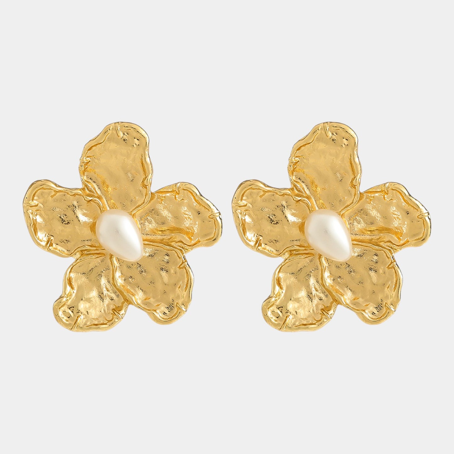 Golden Magnolia Earrings