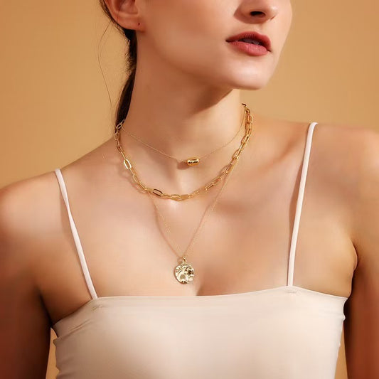 Golden Harmony Layered Necklace